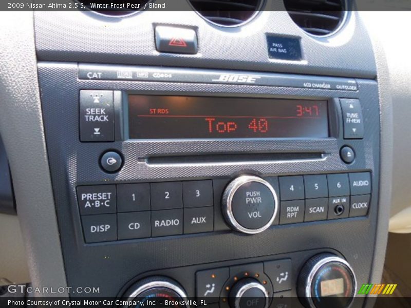 Winter Frost Pearl / Blond 2009 Nissan Altima 2.5 S