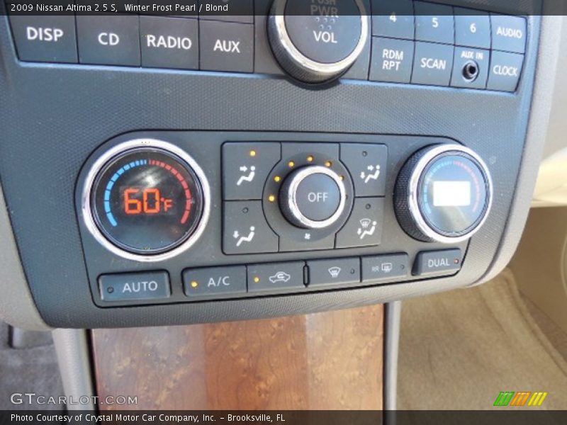 Winter Frost Pearl / Blond 2009 Nissan Altima 2.5 S