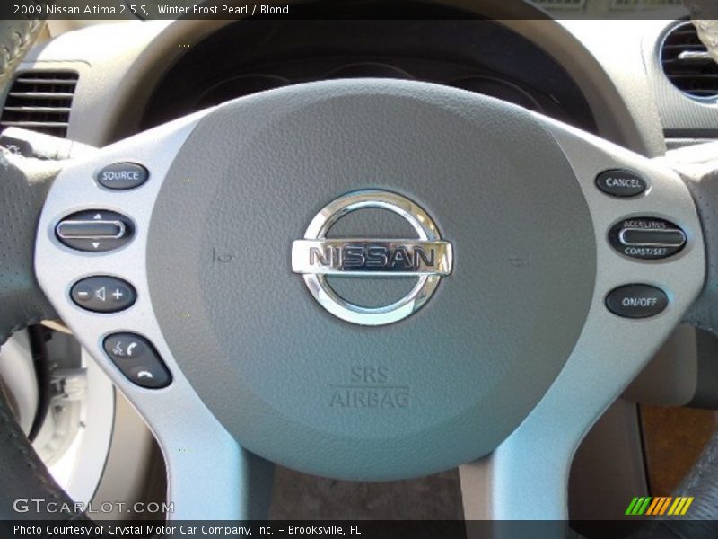 Winter Frost Pearl / Blond 2009 Nissan Altima 2.5 S