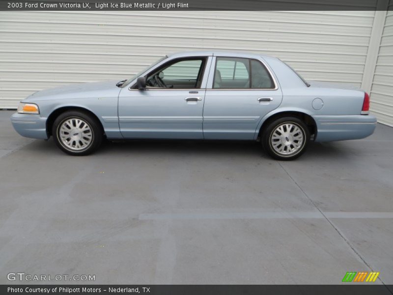 Light Ice Blue Metallic / Light Flint 2003 Ford Crown Victoria LX