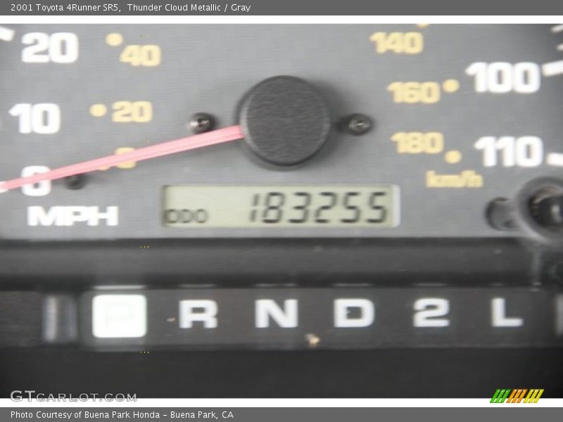 Thunder Cloud Metallic / Gray 2001 Toyota 4Runner SR5