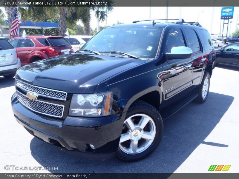 Black / Light Cashmere/Ebony 2008 Chevrolet Tahoe LTZ