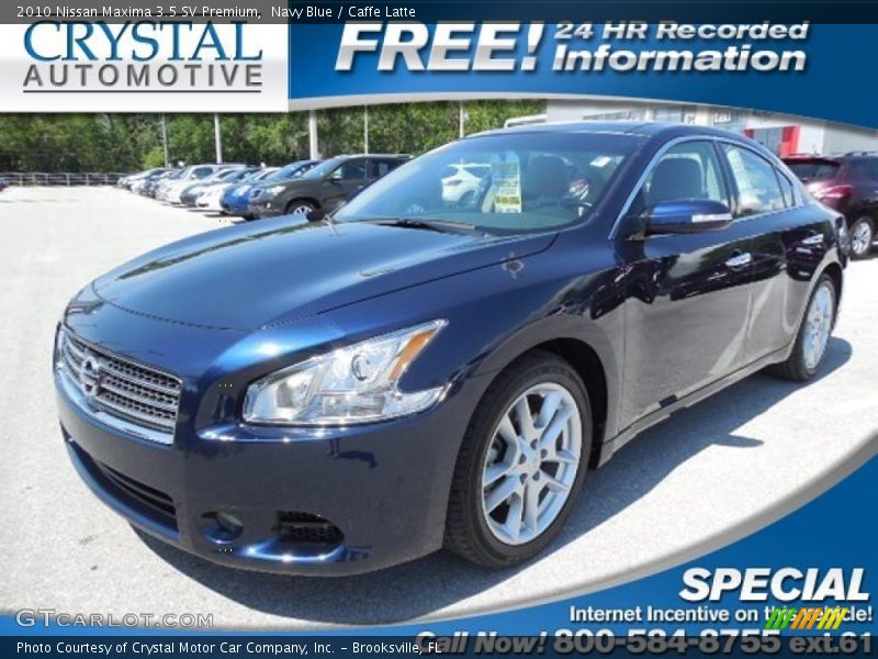 Navy Blue / Caffe Latte 2010 Nissan Maxima 3.5 SV Premium
