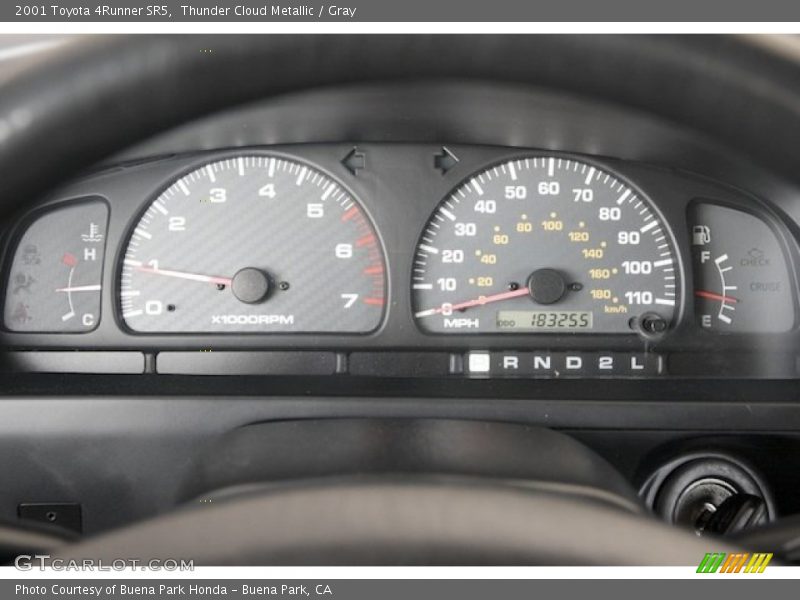 Thunder Cloud Metallic / Gray 2001 Toyota 4Runner SR5