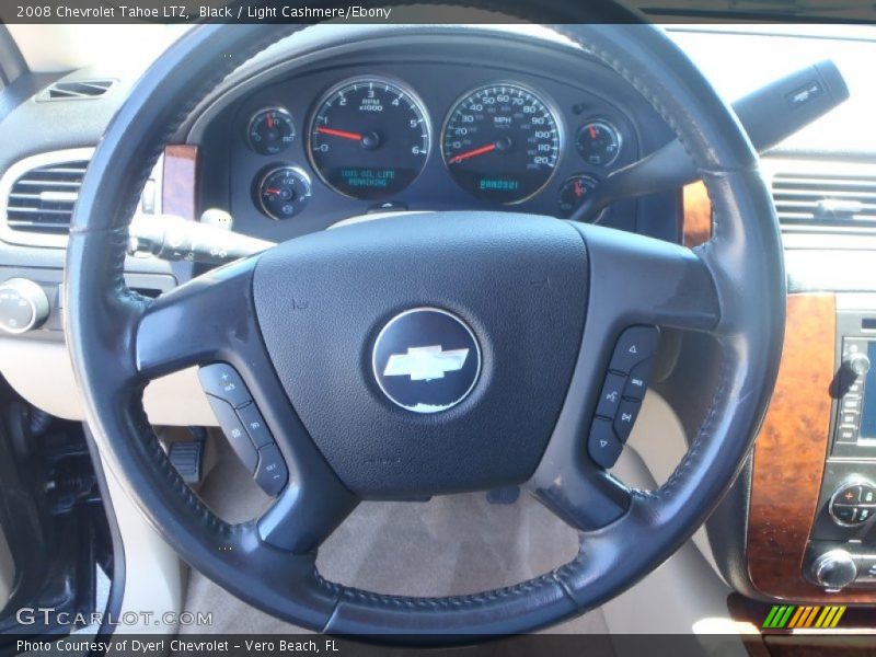 Black / Light Cashmere/Ebony 2008 Chevrolet Tahoe LTZ