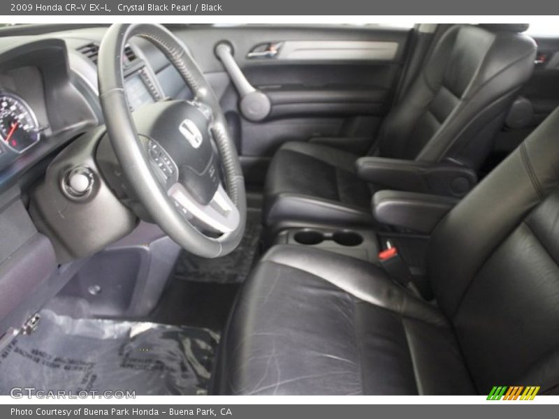 Crystal Black Pearl / Black 2009 Honda CR-V EX-L