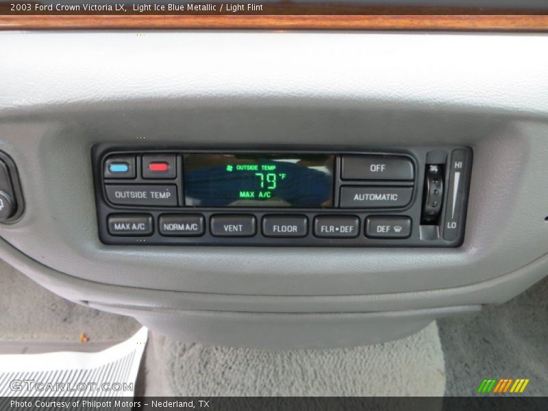 Controls of 2003 Crown Victoria LX