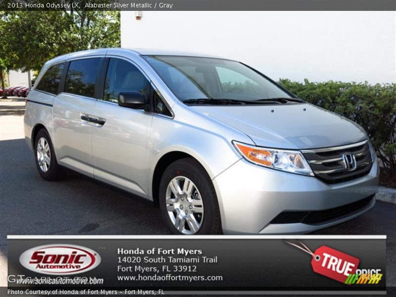 Alabaster Silver Metallic / Gray 2013 Honda Odyssey LX