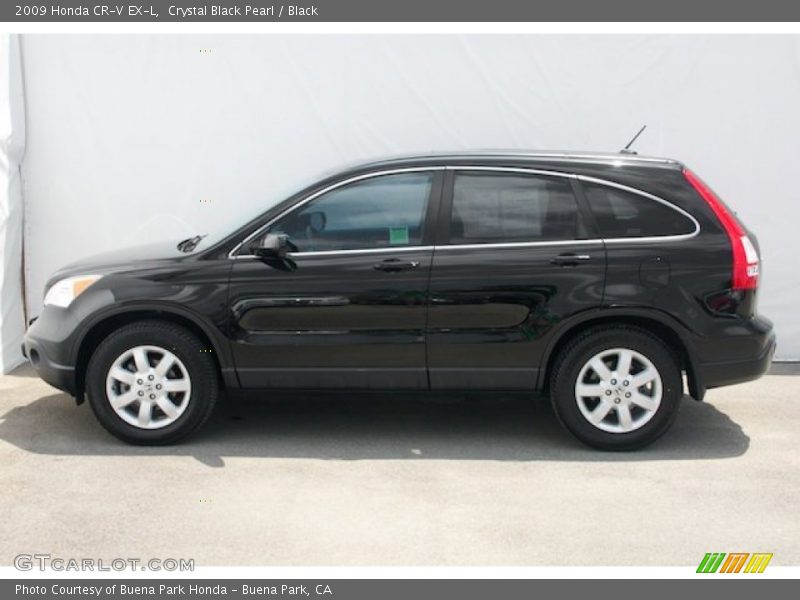 Crystal Black Pearl / Black 2009 Honda CR-V EX-L