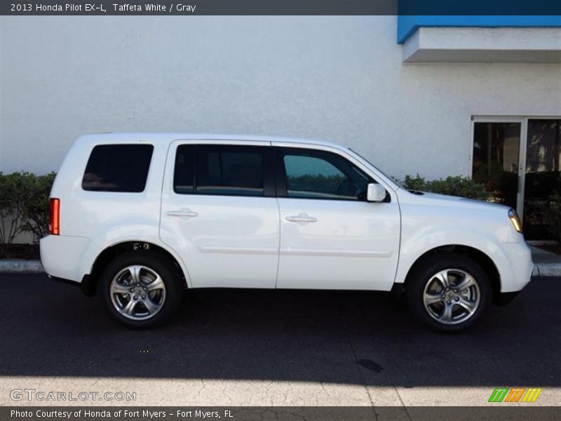Taffeta White / Gray 2013 Honda Pilot EX-L