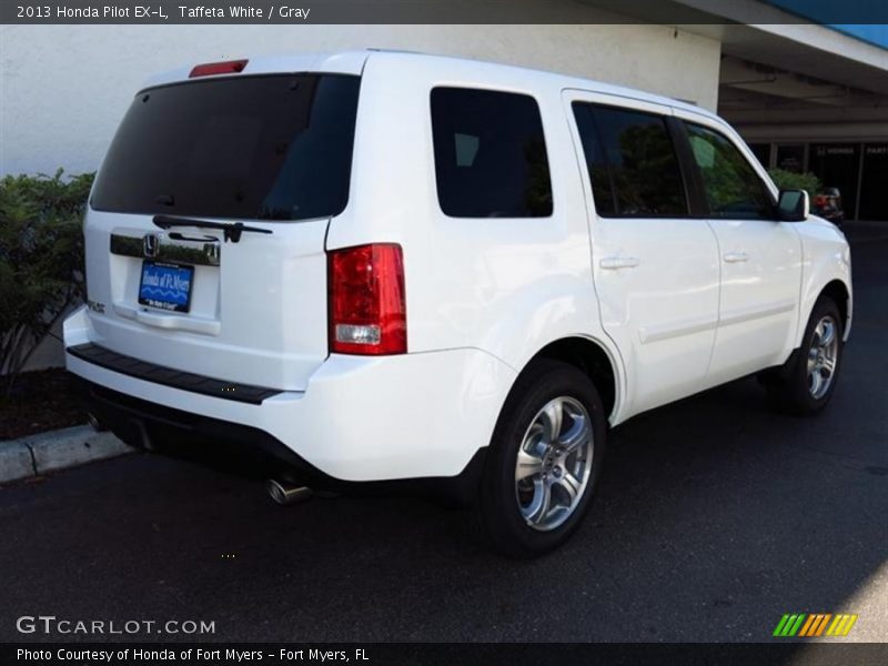 Taffeta White / Gray 2013 Honda Pilot EX-L