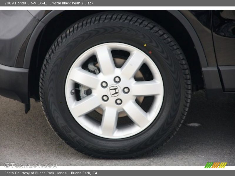 Crystal Black Pearl / Black 2009 Honda CR-V EX-L