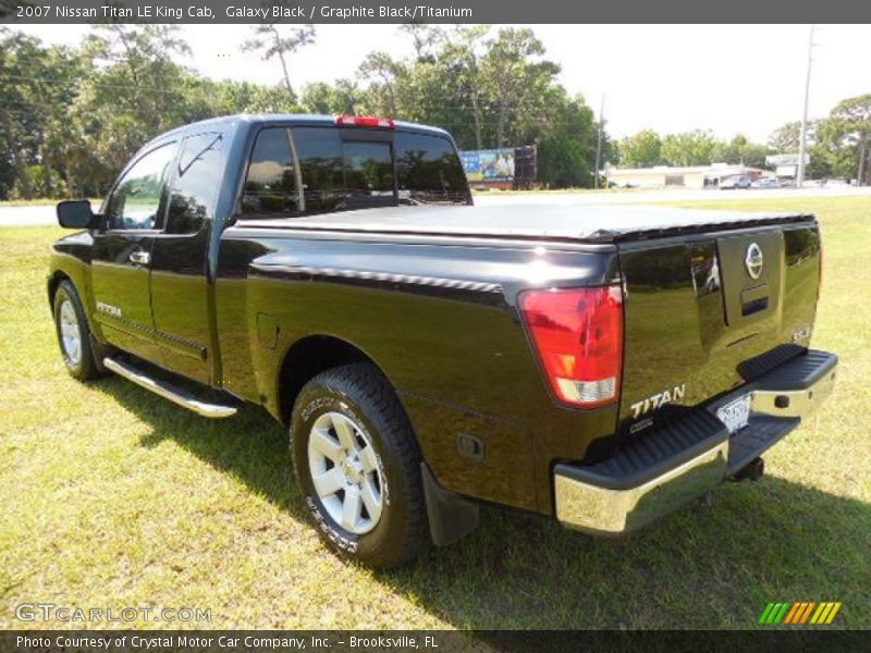 Galaxy Black / Graphite Black/Titanium 2007 Nissan Titan LE King Cab