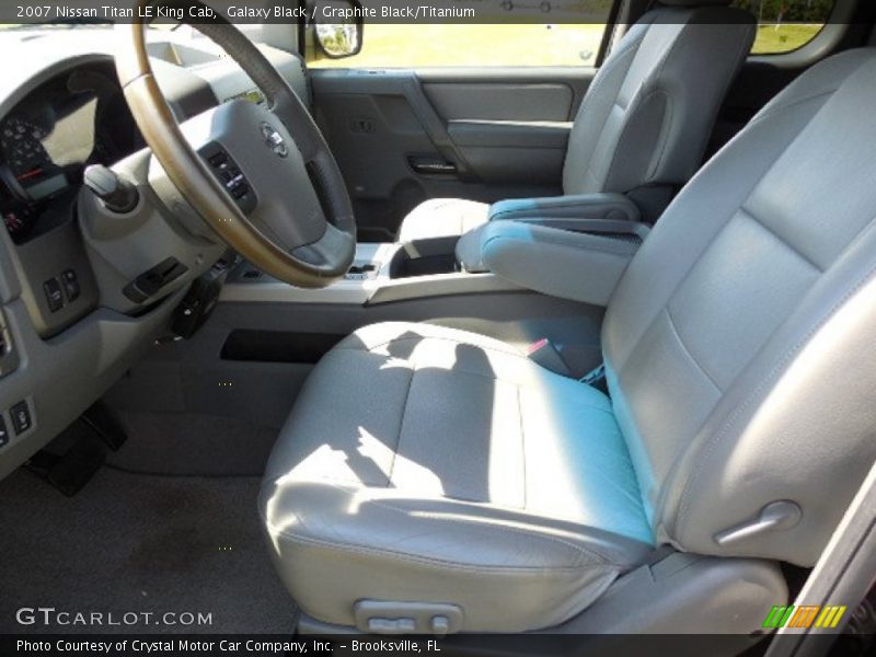 Galaxy Black / Graphite Black/Titanium 2007 Nissan Titan LE King Cab