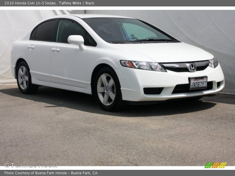 Taffeta White / Black 2010 Honda Civic LX-S Sedan