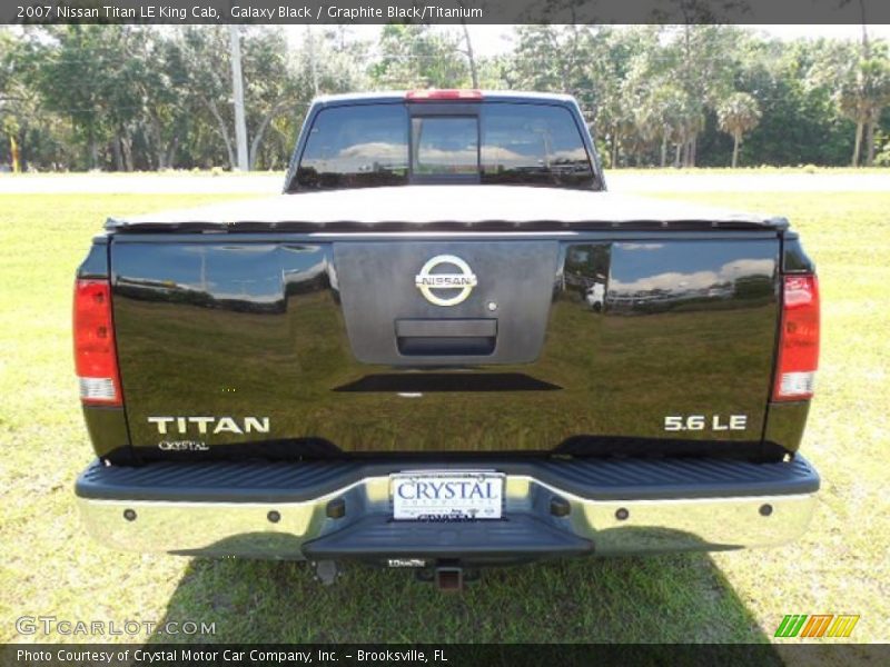Galaxy Black / Graphite Black/Titanium 2007 Nissan Titan LE King Cab