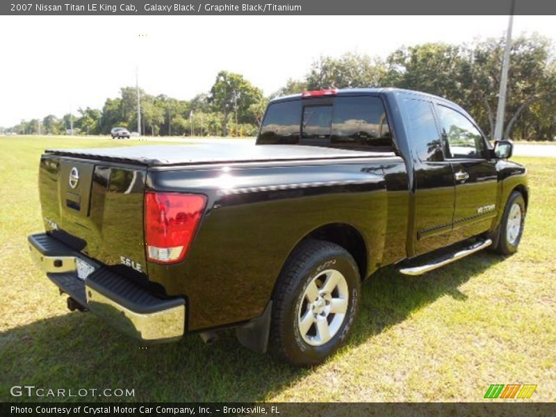 Galaxy Black / Graphite Black/Titanium 2007 Nissan Titan LE King Cab