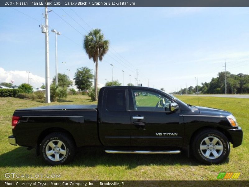 Galaxy Black / Graphite Black/Titanium 2007 Nissan Titan LE King Cab