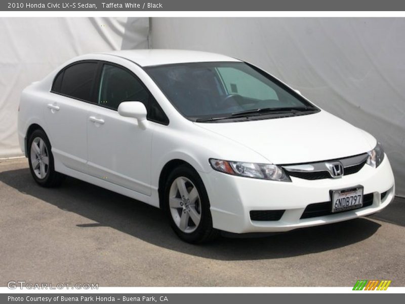 Taffeta White / Black 2010 Honda Civic LX-S Sedan
