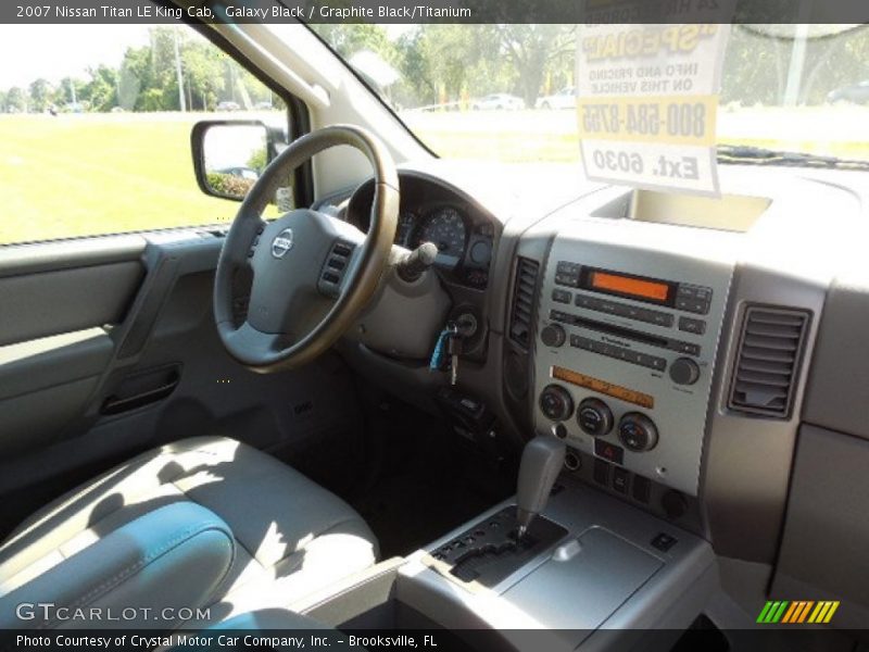 Galaxy Black / Graphite Black/Titanium 2007 Nissan Titan LE King Cab