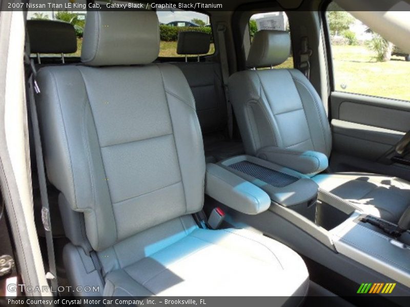 Galaxy Black / Graphite Black/Titanium 2007 Nissan Titan LE King Cab