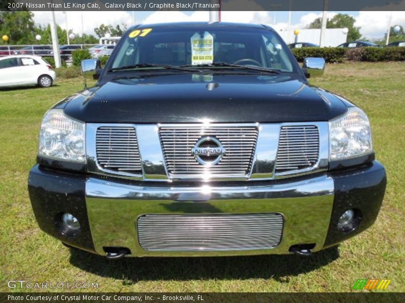 Galaxy Black / Graphite Black/Titanium 2007 Nissan Titan LE King Cab