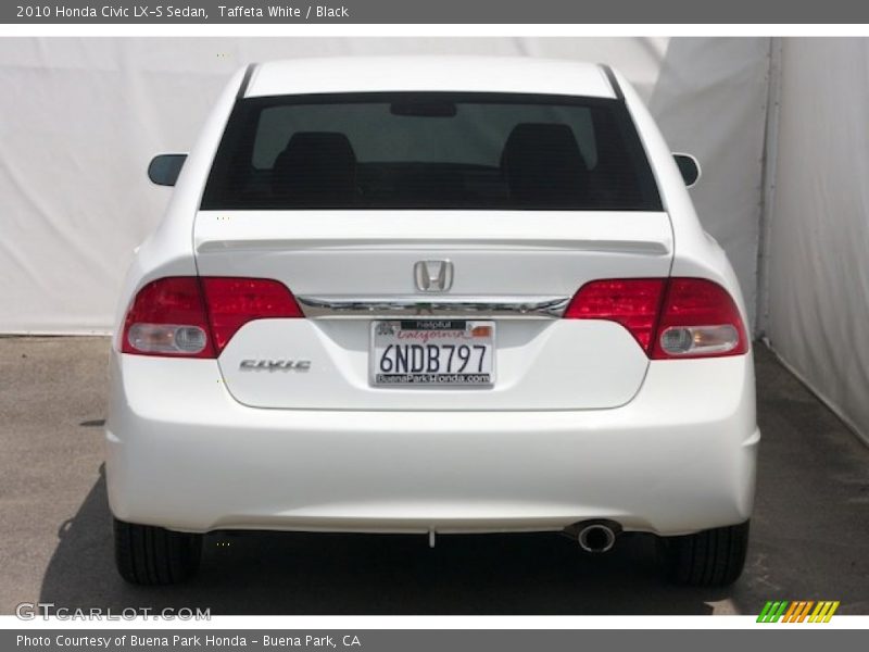 Taffeta White / Black 2010 Honda Civic LX-S Sedan