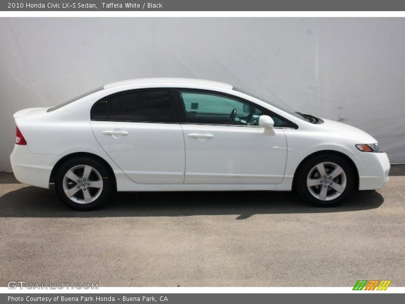 Taffeta White / Black 2010 Honda Civic LX-S Sedan
