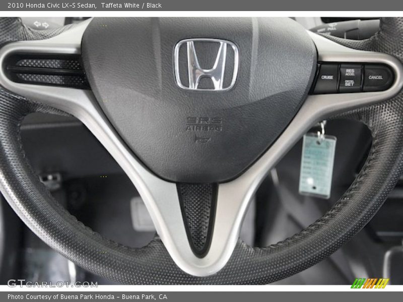 Taffeta White / Black 2010 Honda Civic LX-S Sedan