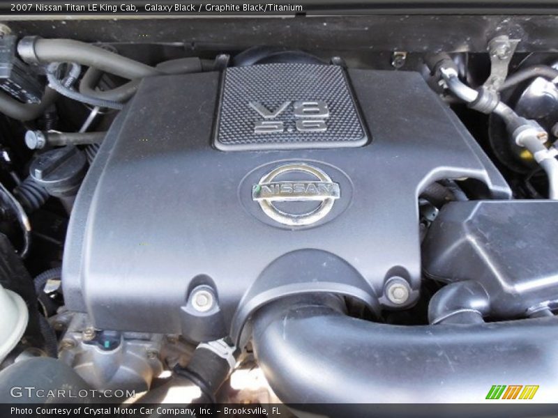 Galaxy Black / Graphite Black/Titanium 2007 Nissan Titan LE King Cab