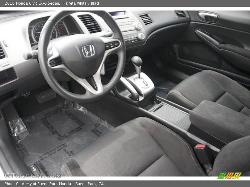 Taffeta White / Black 2010 Honda Civic LX-S Sedan