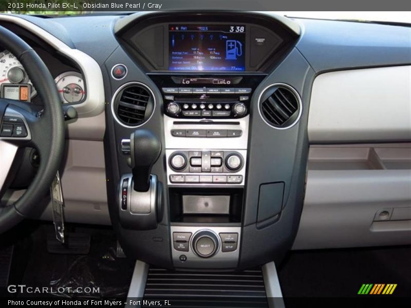 Obsidian Blue Pearl / Gray 2013 Honda Pilot EX-L