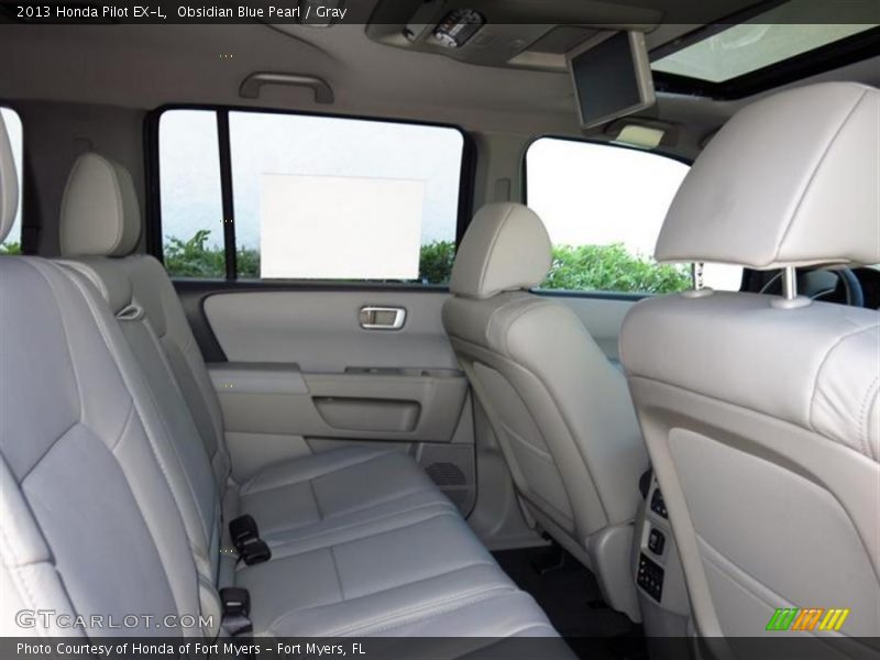 Obsidian Blue Pearl / Gray 2013 Honda Pilot EX-L