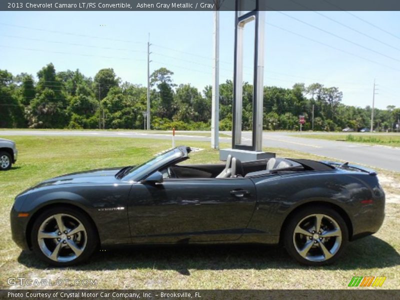 Ashen Gray Metallic / Gray 2013 Chevrolet Camaro LT/RS Convertible