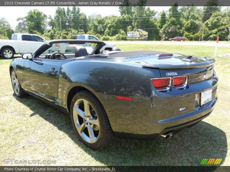 Ashen Gray Metallic / Gray 2013 Chevrolet Camaro LT/RS Convertible