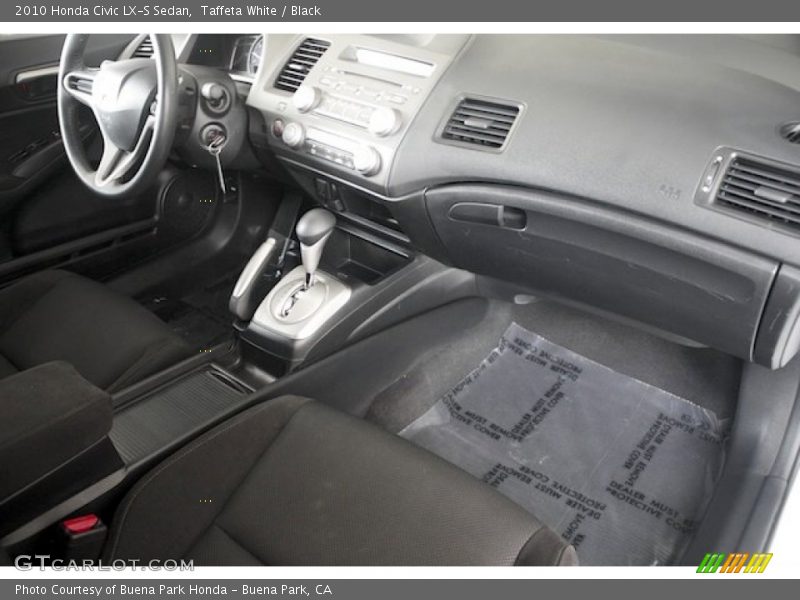 Taffeta White / Black 2010 Honda Civic LX-S Sedan