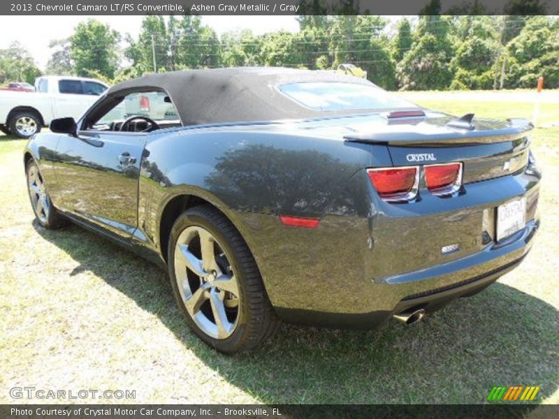 Ashen Gray Metallic / Gray 2013 Chevrolet Camaro LT/RS Convertible