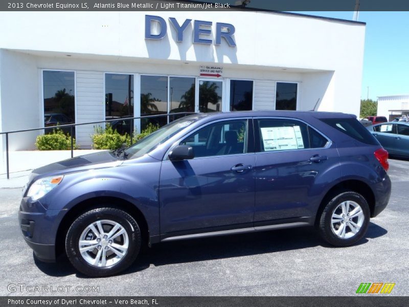 Atlantis Blue Metallic / Light Titanium/Jet Black 2013 Chevrolet Equinox LS