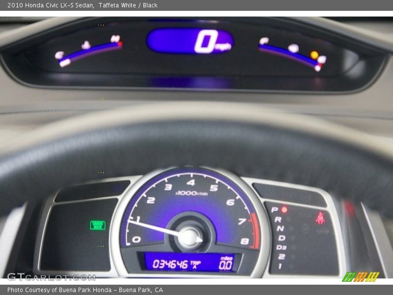 Taffeta White / Black 2010 Honda Civic LX-S Sedan
