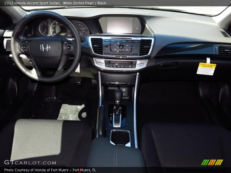 White Orchid Pearl / Black 2013 Honda Accord Sport Sedan