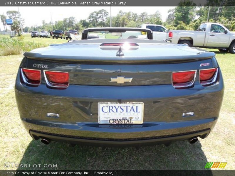 Ashen Gray Metallic / Gray 2013 Chevrolet Camaro LT/RS Convertible
