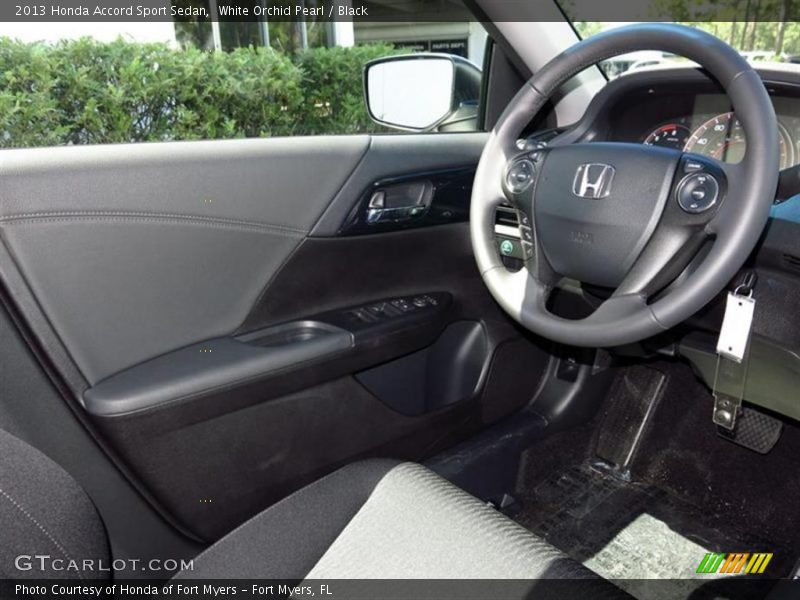 White Orchid Pearl / Black 2013 Honda Accord Sport Sedan