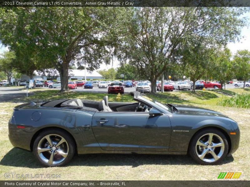 Ashen Gray Metallic / Gray 2013 Chevrolet Camaro LT/RS Convertible