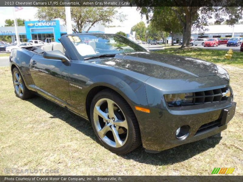 Ashen Gray Metallic / Gray 2013 Chevrolet Camaro LT/RS Convertible