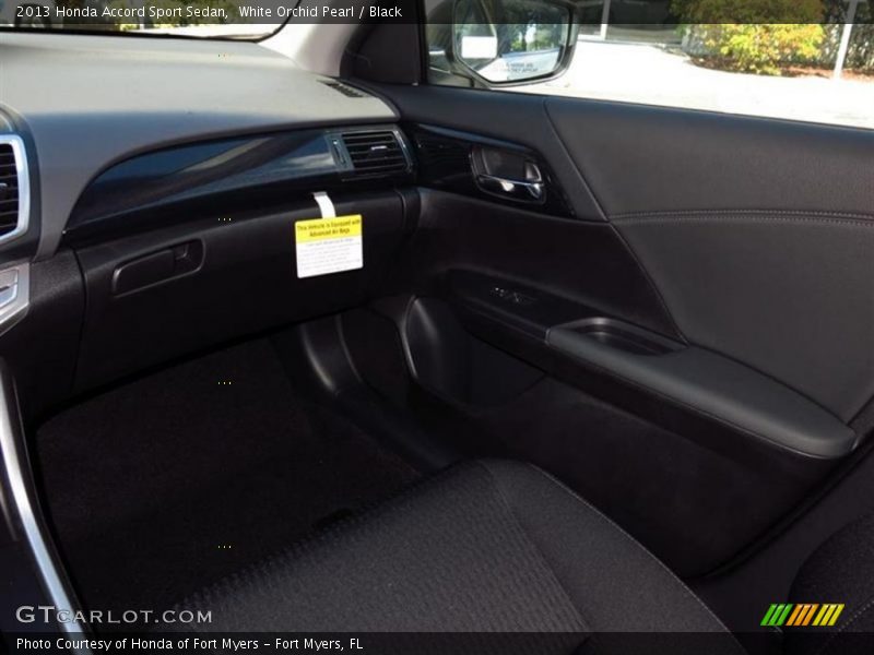 White Orchid Pearl / Black 2013 Honda Accord Sport Sedan