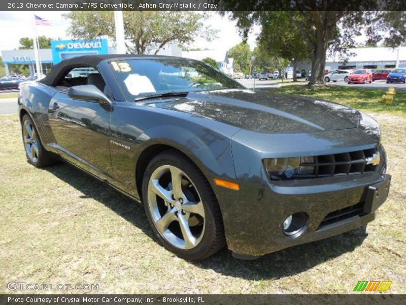 Ashen Gray Metallic / Gray 2013 Chevrolet Camaro LT/RS Convertible