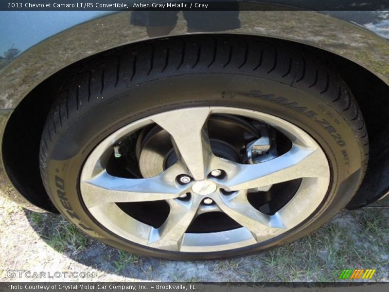 Ashen Gray Metallic / Gray 2013 Chevrolet Camaro LT/RS Convertible