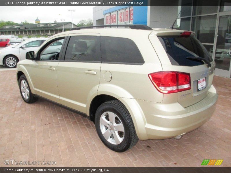 White Gold Metallic / Black/Light Frost Beige 2011 Dodge Journey Mainstreet AWD