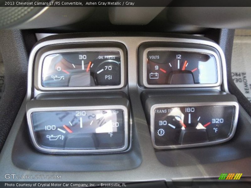Ashen Gray Metallic / Gray 2013 Chevrolet Camaro LT/RS Convertible