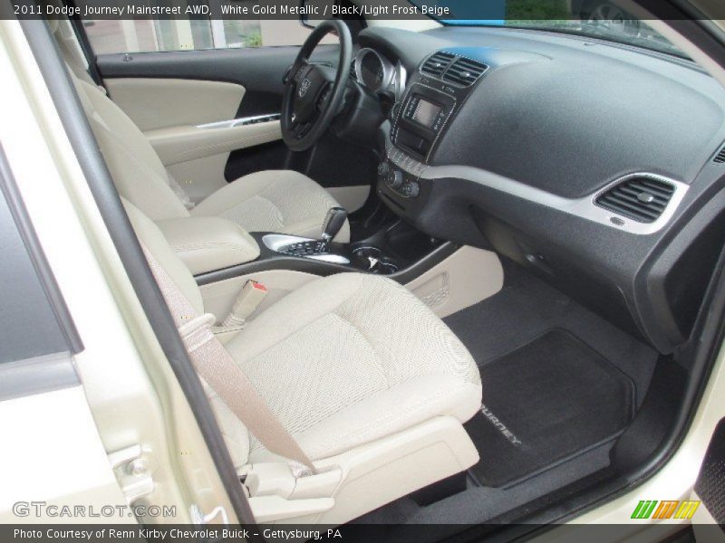 White Gold Metallic / Black/Light Frost Beige 2011 Dodge Journey Mainstreet AWD